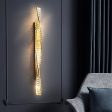 Sleek Crystal Twist LED Wall Sconce Perfect for a Living Room, Dining Room or Bedroom Discount