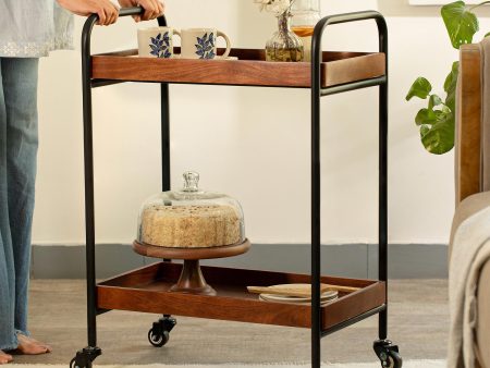 Wooden and Metal Trolly For Cheap