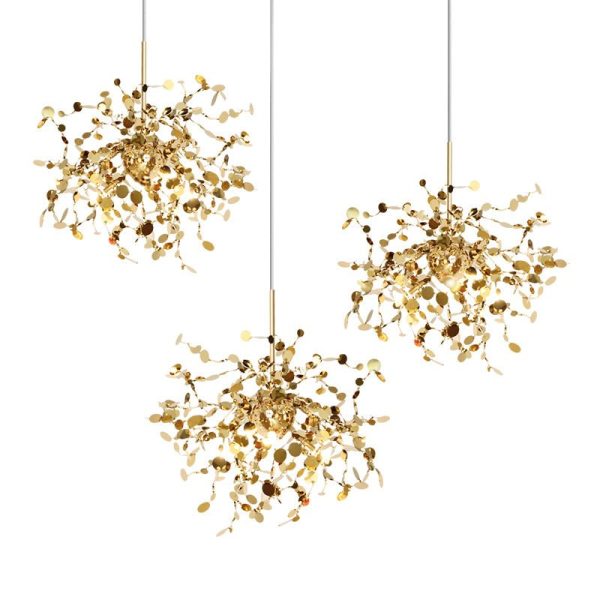 Modern Gold Pendant Lights Led Hanging Lamp For Dining Room Kitchen Lighting Fixtures Home Art Decor Suspension Luminaire Fashion