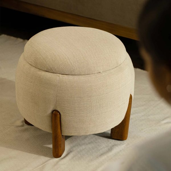 Upholstered Round Ottoman Online Hot Sale