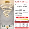 Rings Modern Led Chandelier For Living Room Luxury Staircase Modern Crystal Light Fixture Hall on Sale