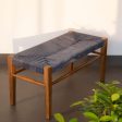 Twine Wooden Bench (Blue) For Discount