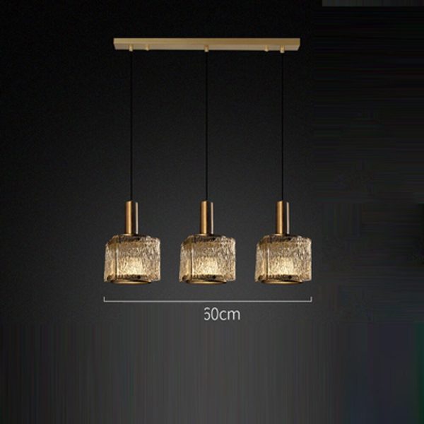 Modern Cubic Glass Pendant Lights  For Kitchen Island & Bedside on Sale