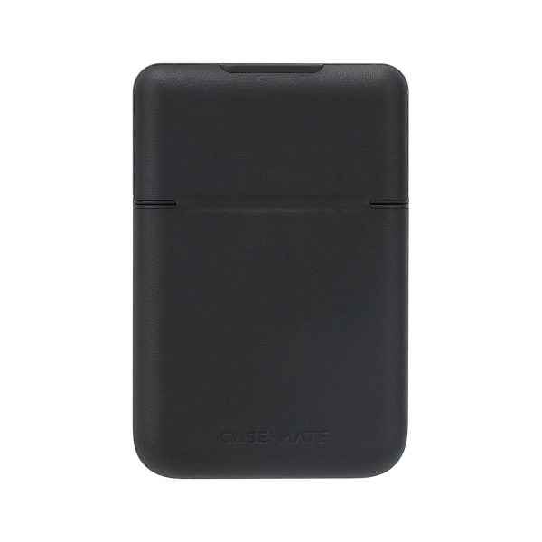 Universal Case-Mate Magnetic Flip MagSafe Wallet - Black Leather - 15-12300 Supply