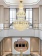 Big Modern Crystal Chandelier European Style Hall Parlor For Cheap