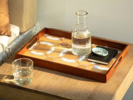 Wooden Handcrafted Tray - Brown Sale