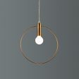 Modern Single Ring Pendant Light - Stylish Suspension Lamp for Lobby and Dining Room Décor Fashion