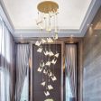 Butterfly Stair Chandelier Dining Room Ceiling Pendant Light Exhibition Hall Attic Large Chandelier Online Hot Sale