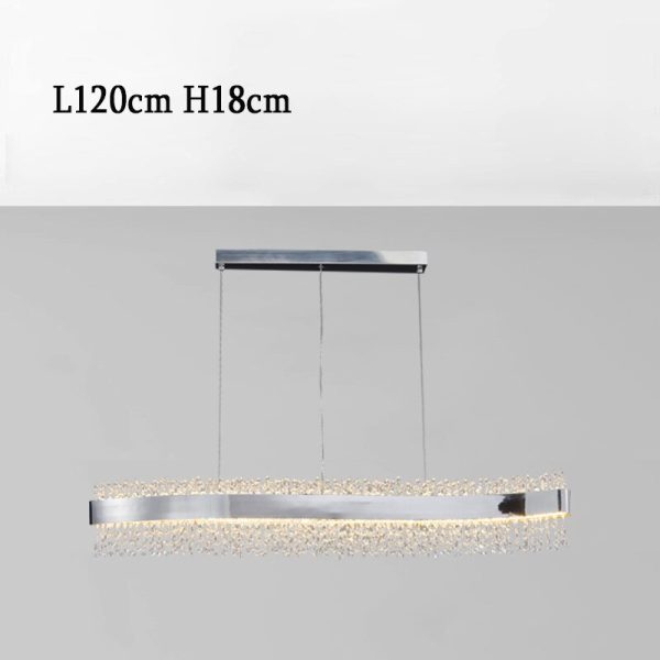 Modern S Shape Crystal Chandelier Lighting Dining Room Kitchen Island Sale