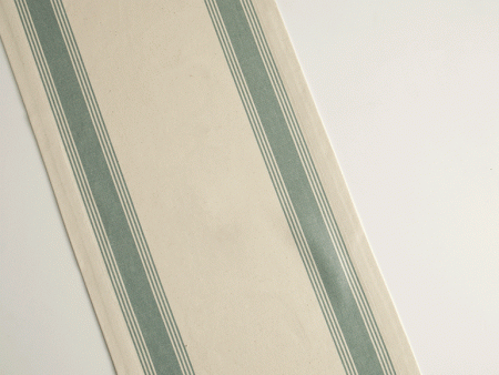 Teal Blue Border 100% Cotton Table Runner Online now