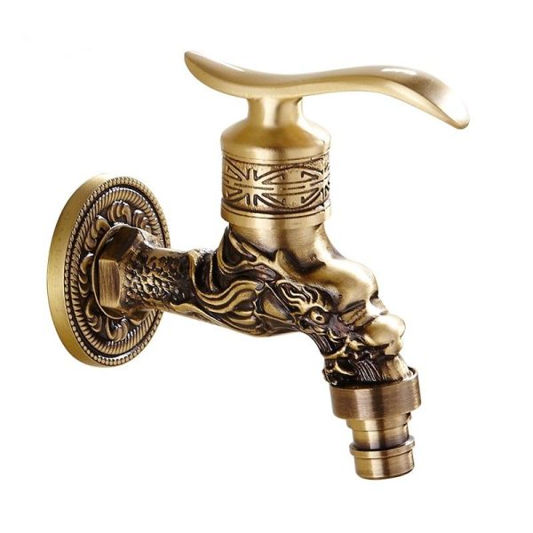 Bathroom Faucet Brass Tap Kitchen Outdoor Garden Taps High Quality Washing Machine Mop Luxury Antique Decorative Bibcock Supply