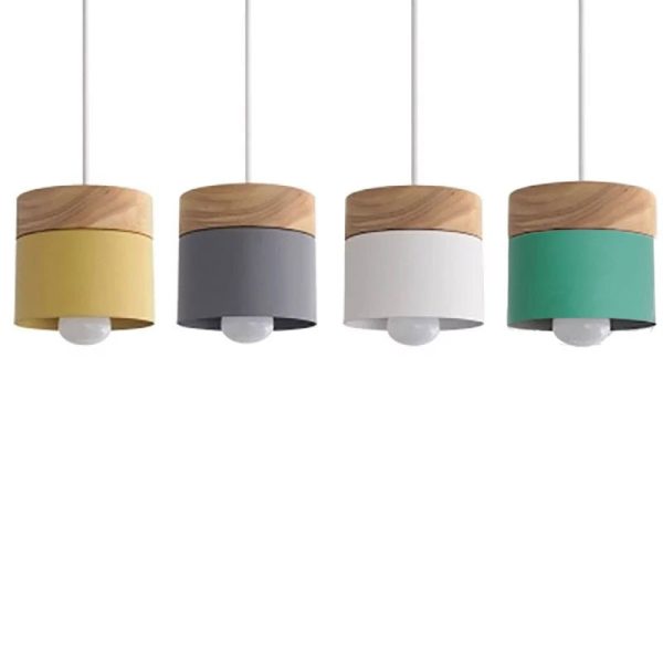 Wooden Nordic Simplicity LED E27 Pendant light Modern Hanging Lights For Cheap