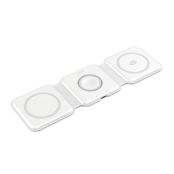 Uunique 15W Trio 3in1 Magnetic Foldable Wireless Charger - White - 15-09232 Online