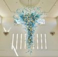 Customizable Large Size Hand Blown Murano Glass Chandelier For High Staircase Fashion