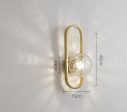 Minimalist Glass Aisle Wall Lamp Balcony Corridor Porch Bedroom Creative Wall Lights Hot on Sale