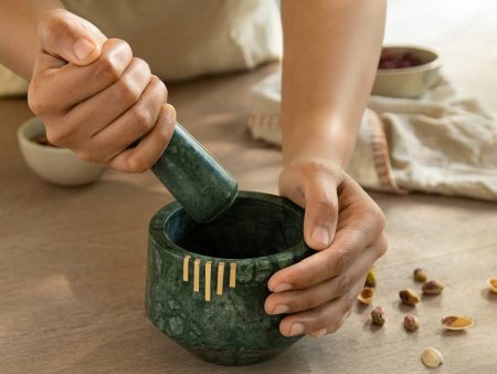 Verde Marble Mortar & Pestle Cheap