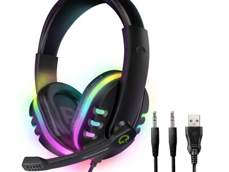 HyperGear SoundRecon RGB LED Gaming Headset - Black - 15-10065 Hot on Sale