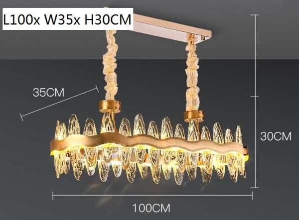 Living Room Luxury Modern Crystal Chandeliers Kitchen Island Light Online now