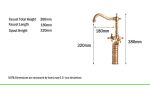 Antique Brass Finishing Bathroom Faucets Basin Faucets Dual Handle Hot Cold Wash Basin Tap Lavatory Faucet Online Sale