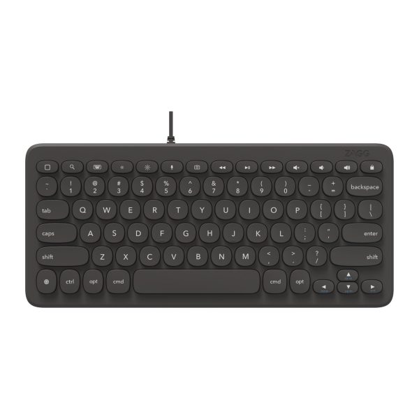 ZAGG Lightning Wired Keyboard 12inch - Black - 15-12082 Online Hot Sale