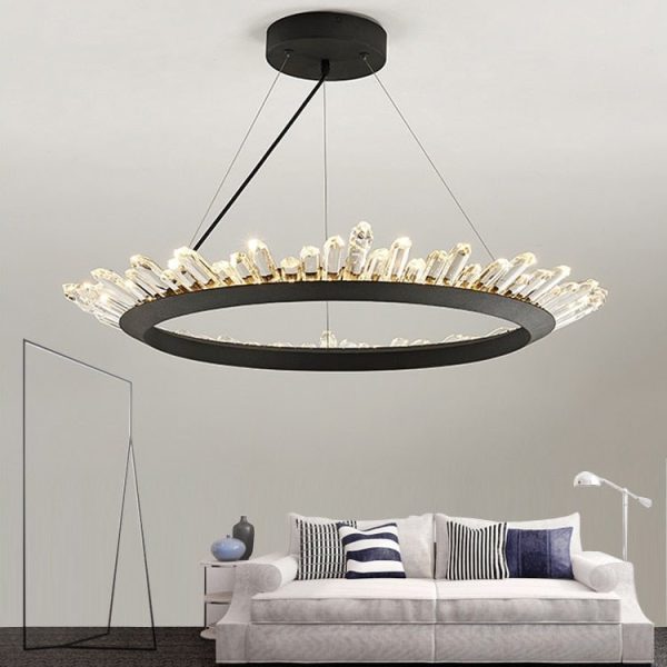 New Brief Design Crystal Chandelier Modern Lighting For Living Room Dining Room Lustre Crystal Lampadari LED Light Online now