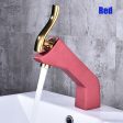 Innovative 1 Set Home Multi-color Basin Faucets Cold and Hot Water Taps Chrome Black White Red Gold Purple Bathroom Sink Faucet Online Hot Sale