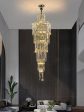 Villa Living Room Crystal High Ceiling Large Long Chandelier Light Lamp Staircase Discount