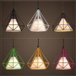 Pendant Lights, Modern Colorful Birdcage LED Kitchen Island Hanging Lighting Fixture For Sale