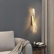 Sleek Crystal Twist LED Wall Sconce Perfect for a Living Room, Dining Room or Bedroom Discount