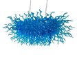 Designer 100% Hand-Blown Glass LED Chandelier for Foyers, Living Rooms, and Dining Rooms Supply