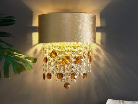 Modern Crystal Gold Wall Sconce Lamp For Bedroom Creative Home Décor Living Room Fixture Sale