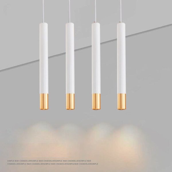 Single Head Long Tube Pendant Lights for Bar Restaurant Stair Kitchen Island Droplight LED Discount