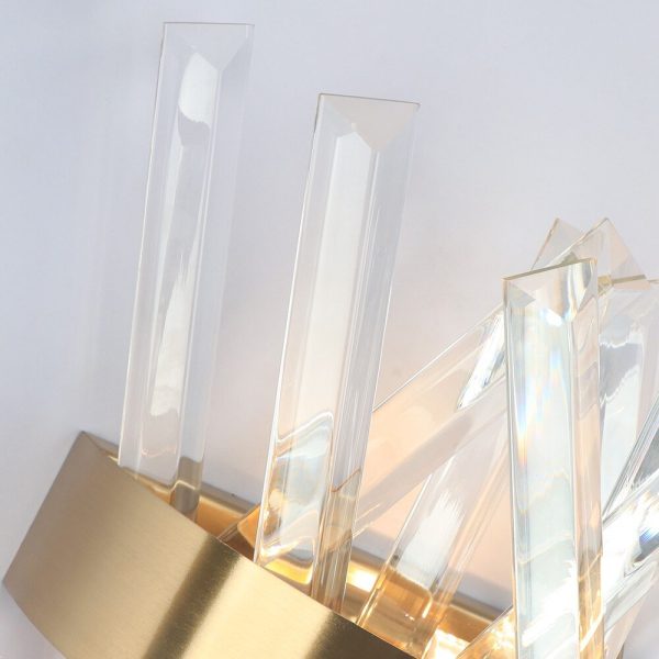 Crystal Wall Light Fixture Bedroom Beside Gold Wall Lamps Bathroom Led Wall Sconce Online Sale