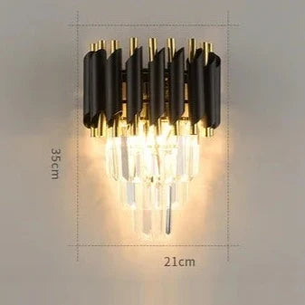 Modern Design Crystal LED Sconce Luminaire for Foyer - Hall - Dining or Living Room Hot on Sale