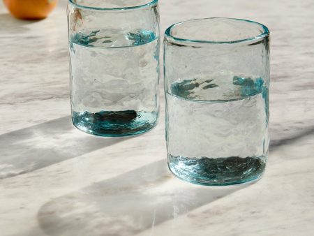 Quoise Glass Tumbler Set of 2 (Cylindrical) Online Sale