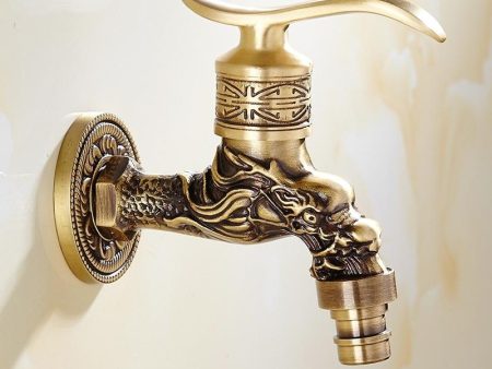 Bathroom Faucet Brass Tap Kitchen Outdoor Garden Taps High Quality Washing Machine Mop Luxury Antique Decorative Bibcock Supply