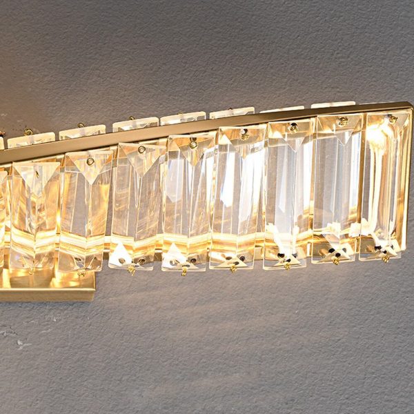 Sleek Crystal Twist LED Wall Sconce Perfect for a Living Room, Dining Room or Bedroom Discount