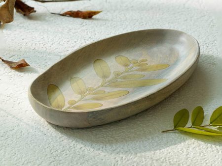 Wisteria Yellow Platter - Large Supply