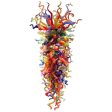 Unique Decorative Handmade Blown Colorful Glass Chandeliers Large Size Online now