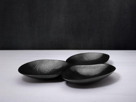 black triple metal platter Online Sale