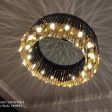 Black, Gold or Silver Round Stainless Steel Modern Chandelier For Dining Room Living Room Discount