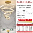 Rings Modern Led Chandelier For Living Room Luxury Staircase Modern Crystal Light Fixture Hall on Sale