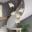 Butterfly Stair Chandelier Dining Room Ceiling Pendant Light Exhibition Hall Attic Large Chandelier Online Hot Sale