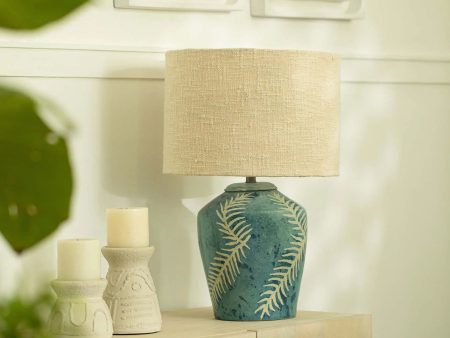 Aamay Terracotta Lamp With Shade Hot on Sale