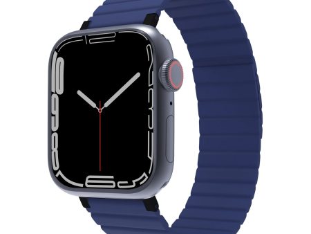 Apple Watch 38 40 41mm JCPal Silicone Magnetic Watch Band - Navy Blue - 15-12090 Supply