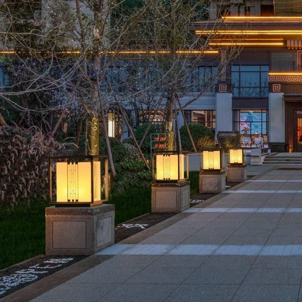 Lawn Lamp Outdoor Post Light Garden Light Landscape Lighting Electricity Column Head Light Waterproof Courtyard Street Lamps For Discount