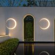 Decorative Crescent Moon Outdoor Waterproof Wall Sconces for Balcony, Courtyard, Garden, or Patio Discount