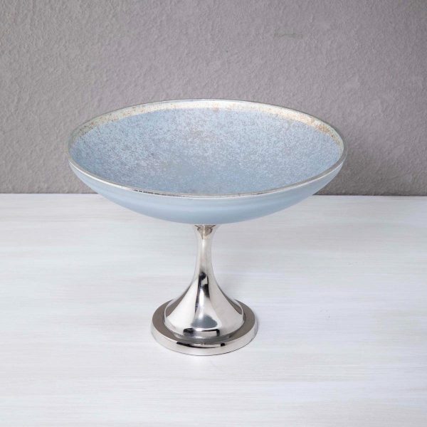 Blue Glass Bowl With Stand Sale