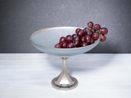 Blue Glass Bowl With Stand Sale