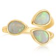 14K Yellow Gold Australian Opal Ring For Cheap